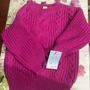 Cat and jack fuschia sweater
